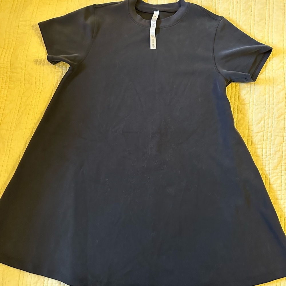 Lululemon All Yours  T Shirt Dress Softstreme Charcoal Size 2 - Picture 2 of 6